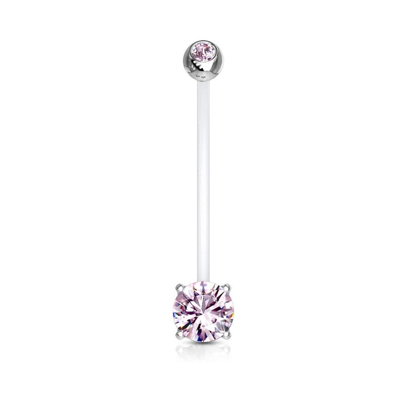 Bauchnabelpiercing Schwangerschaft pink