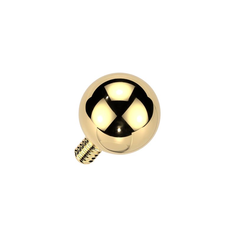 Kugel aus Titan vergoldet