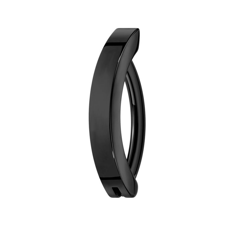 Bauchnabelpiercing Ring aus Titan schwarz
