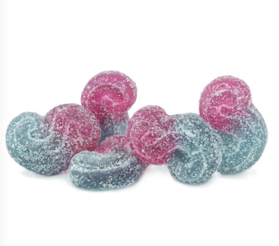 25g SPINACH-Blue Raspberry Watermelon Sourz 5/pc gummies