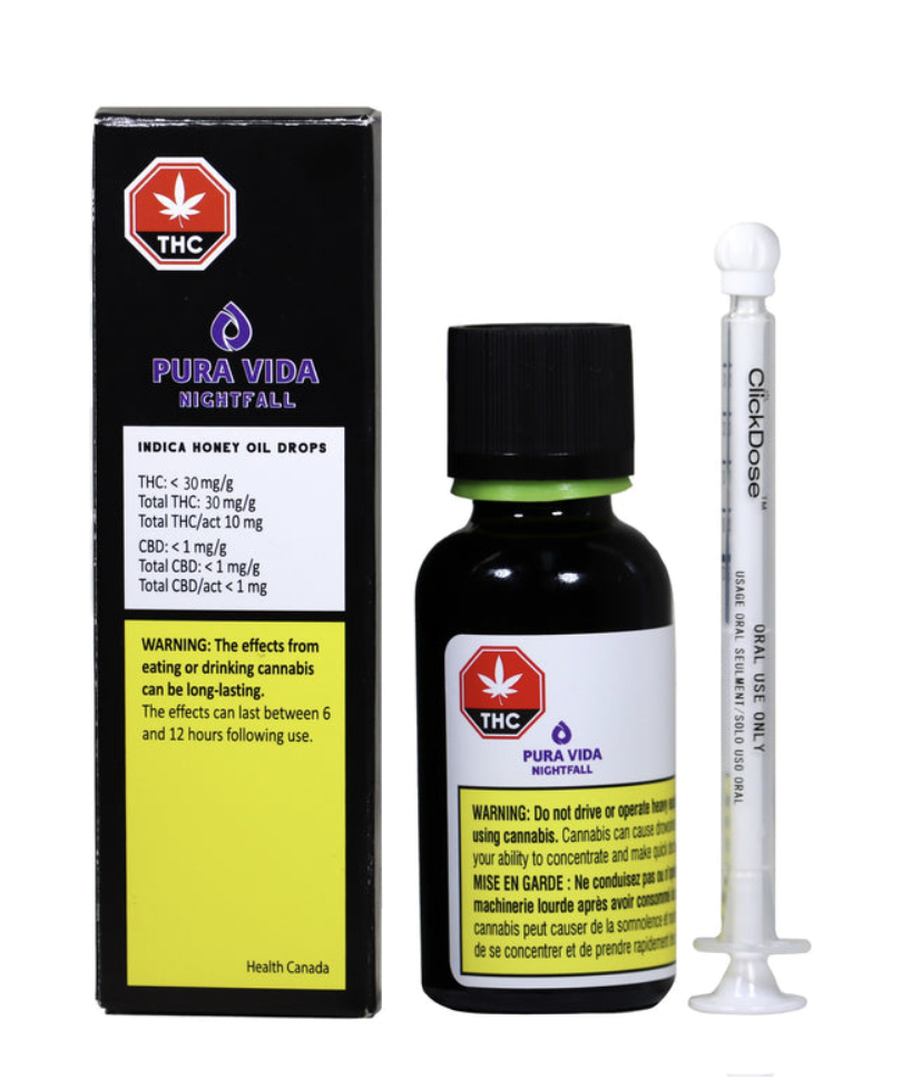 28.2g PURA VIDA-Nightfall Indica Honey Oil 30ml