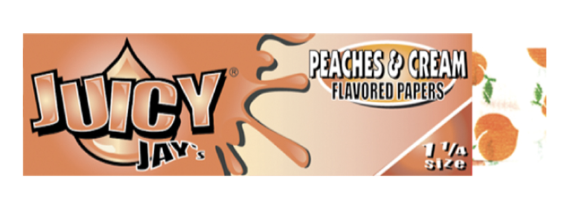 JUICY JAY&#39;S 1¼ - PEACHES &amp; CREAM PAPERS