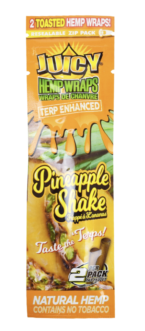 JUICY HEMP BLUNT WRAPS – TERP ENHANCED PINEAPPLE SHAKE