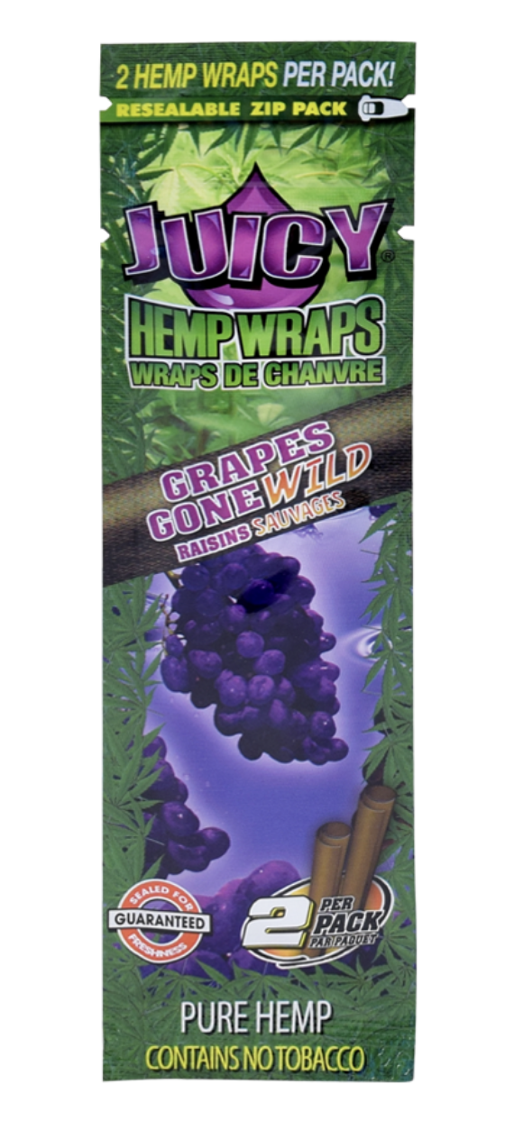 JUICY HEMP BLUNT WRAPS - GRAPES GONE WILD