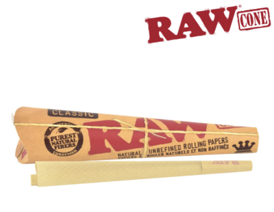 RAW-Pre-Rolled Cones King Size-3/pack