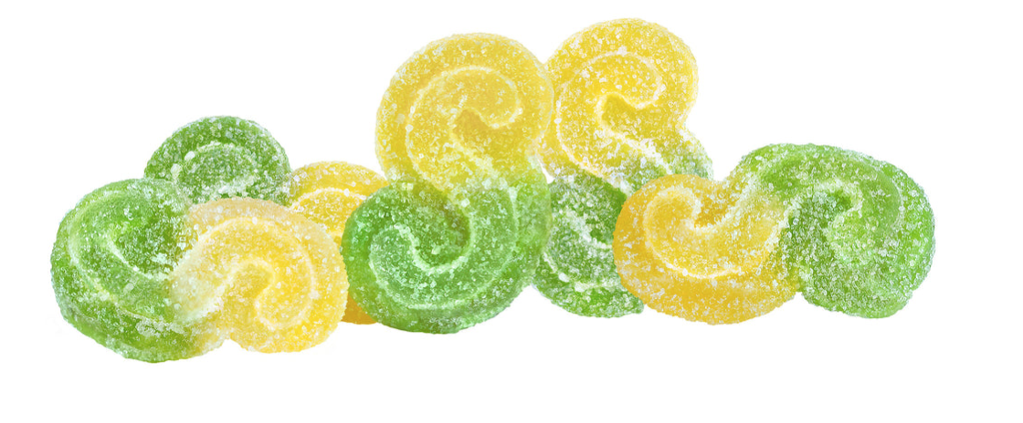 25g SPINACH FEELZ-Mango Lime 1:3 THC+CBC-Day Trip Gummies