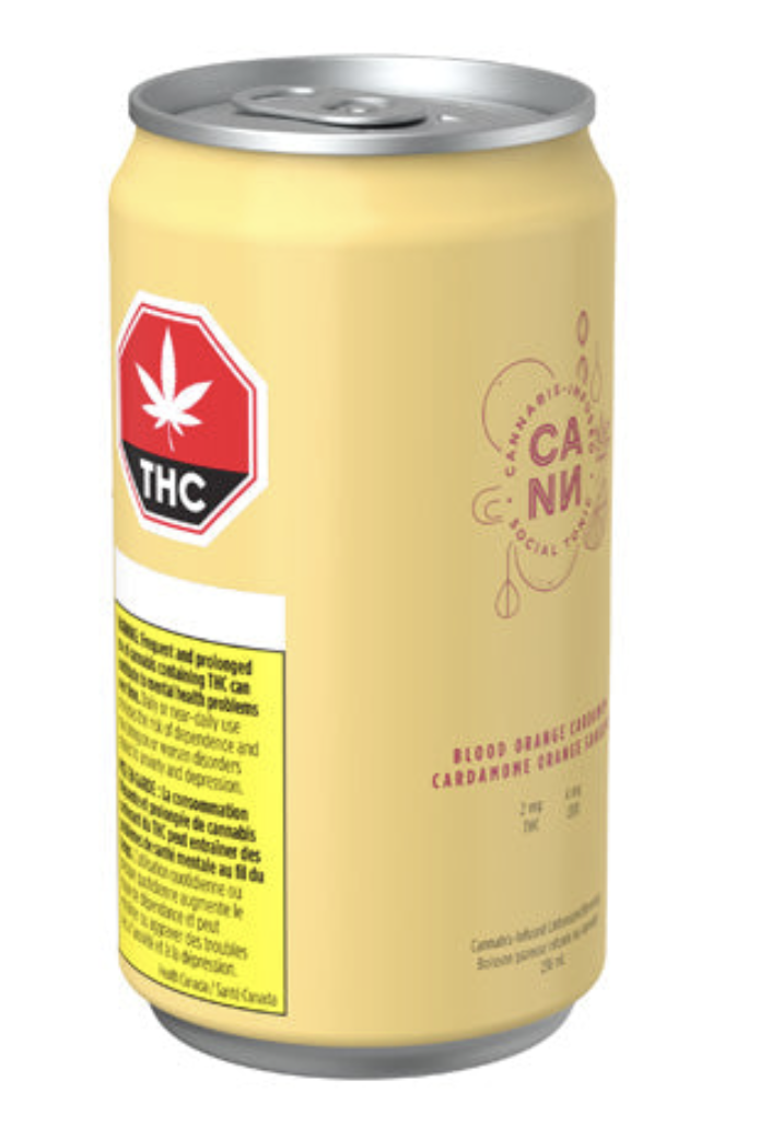 4x236ml CANN SOCIAL TONIC-Blood Orange Cardamom Beverage
