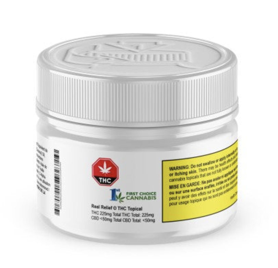 60g FIRST CHOICE-Real Relief THC Topical
