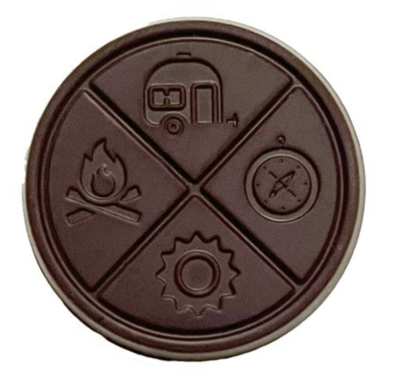 3.5g HAZY CAMPER-Black Forest THC Organic Dark Chocolate