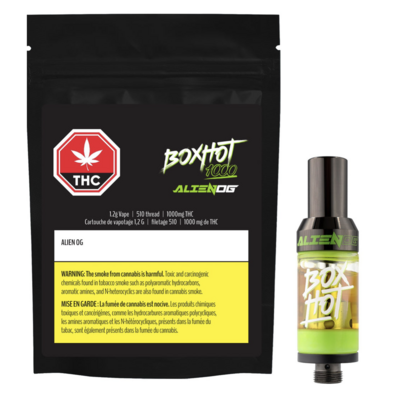 1.2g BOXHOT 1000-Alien OG Vape Cartridge