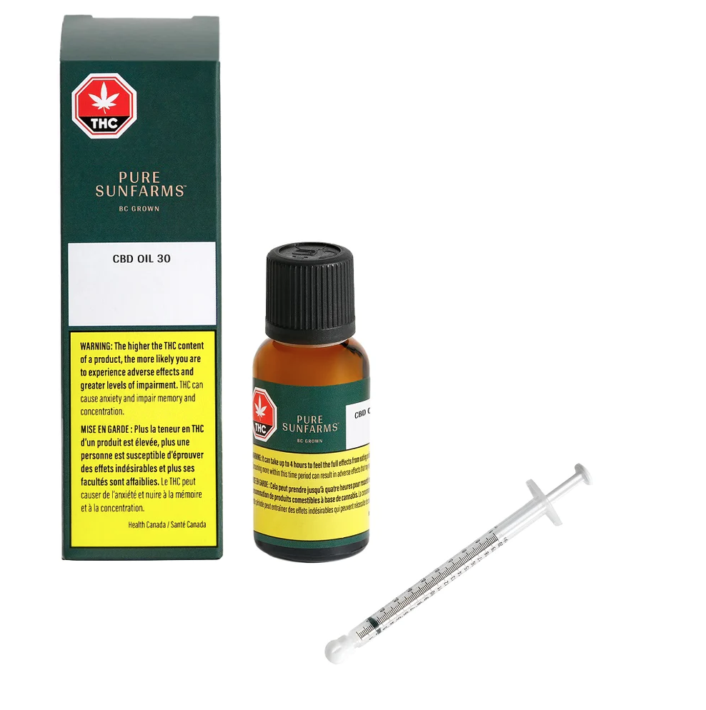 28.5g PURE SUNFARMS-CBD 30 Oil 30ml