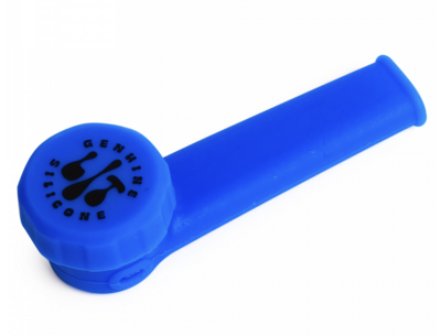 3.5" LIT-Small Silicone Pipe with Metal or Glass Bowl