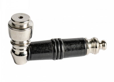 3.5&quot; MOE&#39;S-Nickel &amp; Wood Metal Pipe Set