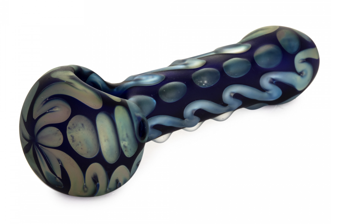 4.5&quot; RED EYE-Frosted E&#39;s Special Spoon Pipe BLUE
