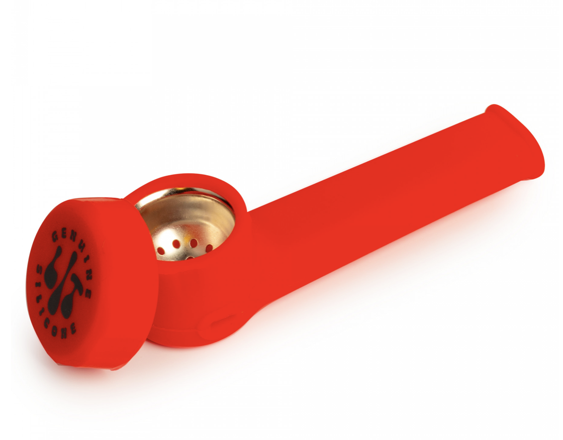 3.5&quot; LIT-Small Silicone Pipe with Metal or Glass Bowl