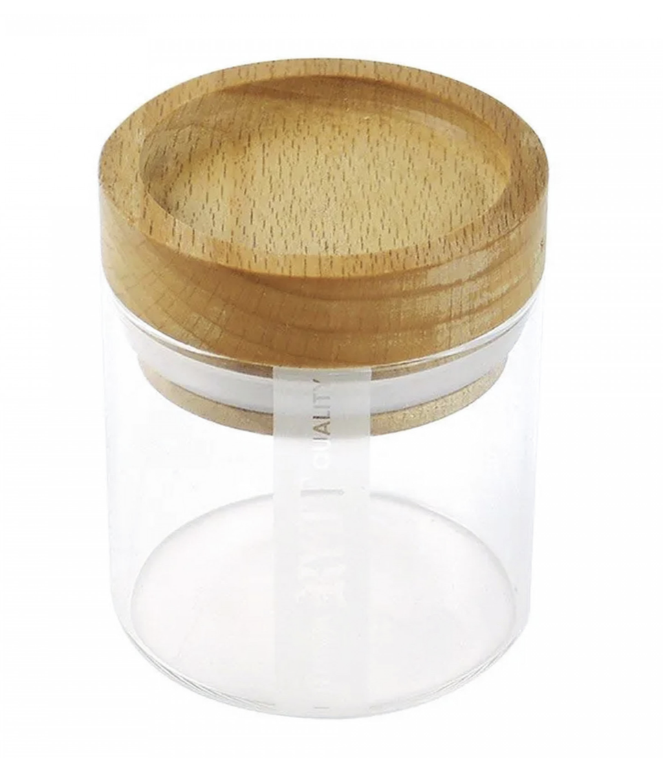 RYOT-Glass Jar with Beech Tray Lid