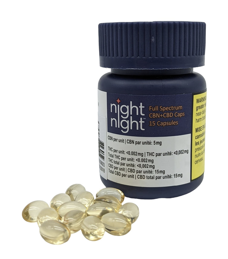 DNU! .31g NIGHTNIGHT-Full Spectrum CBN+CBD 15 Capsules