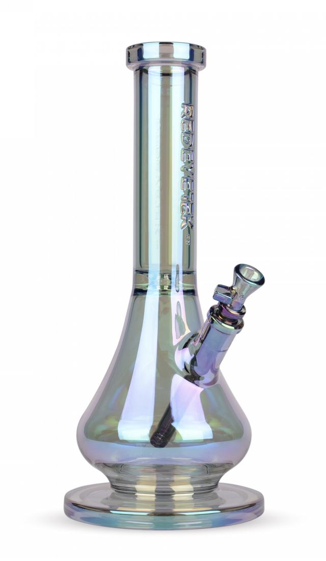 15” RED EYE-Green Metallic Terminator Finish Avatar Bong w/XL Round Base