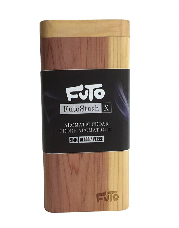 FUTO-Stash X | Aromatic Cedar Wood Dugout + Glass Bat