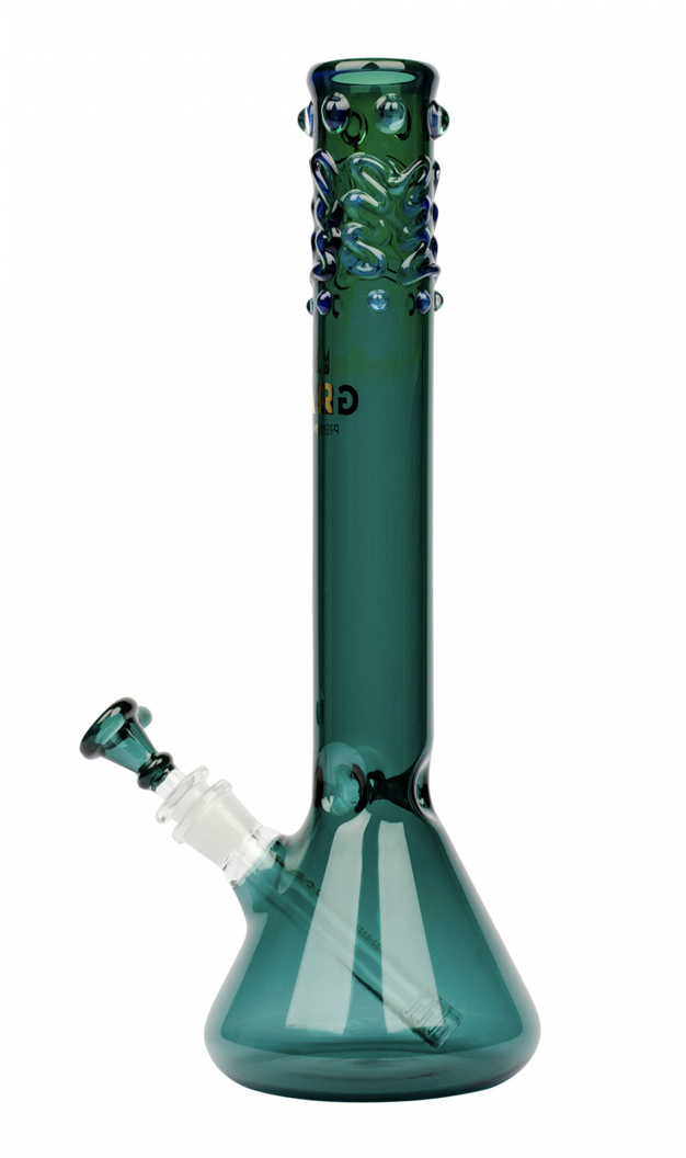 14&quot; GEAR PREMIUM-Beaker Bong W/Worked Top TEAL