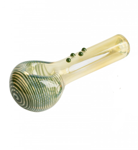 3.5” RED EYE-Blue Fiesta With 4 Dots Hand Pipe