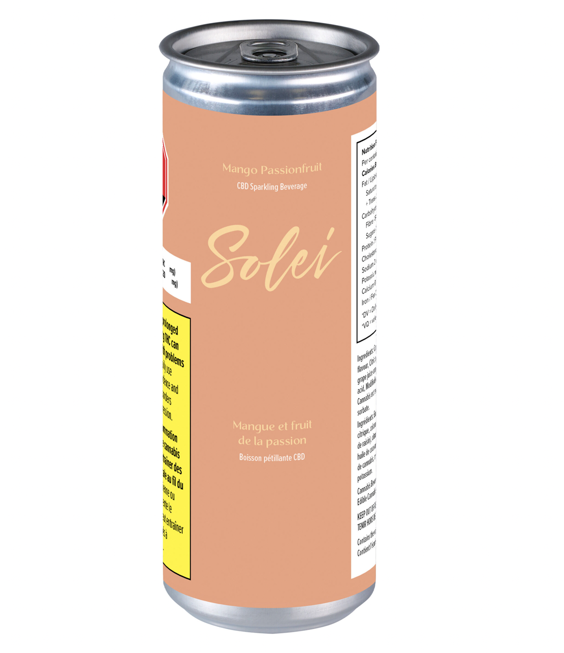 355ml SOLEI-Mango Passionfruit CBD Sparkling Beverage