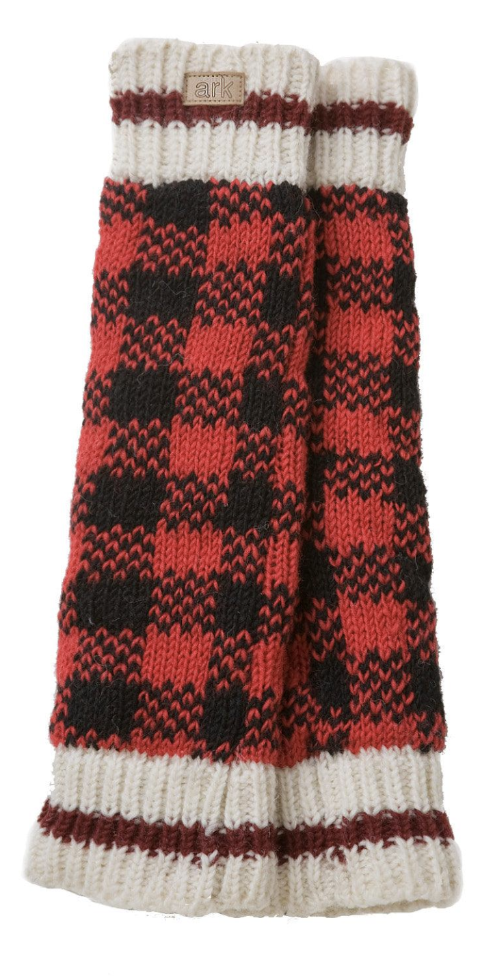 SALMO CANNABIS-Leg Warmers Red Plaid