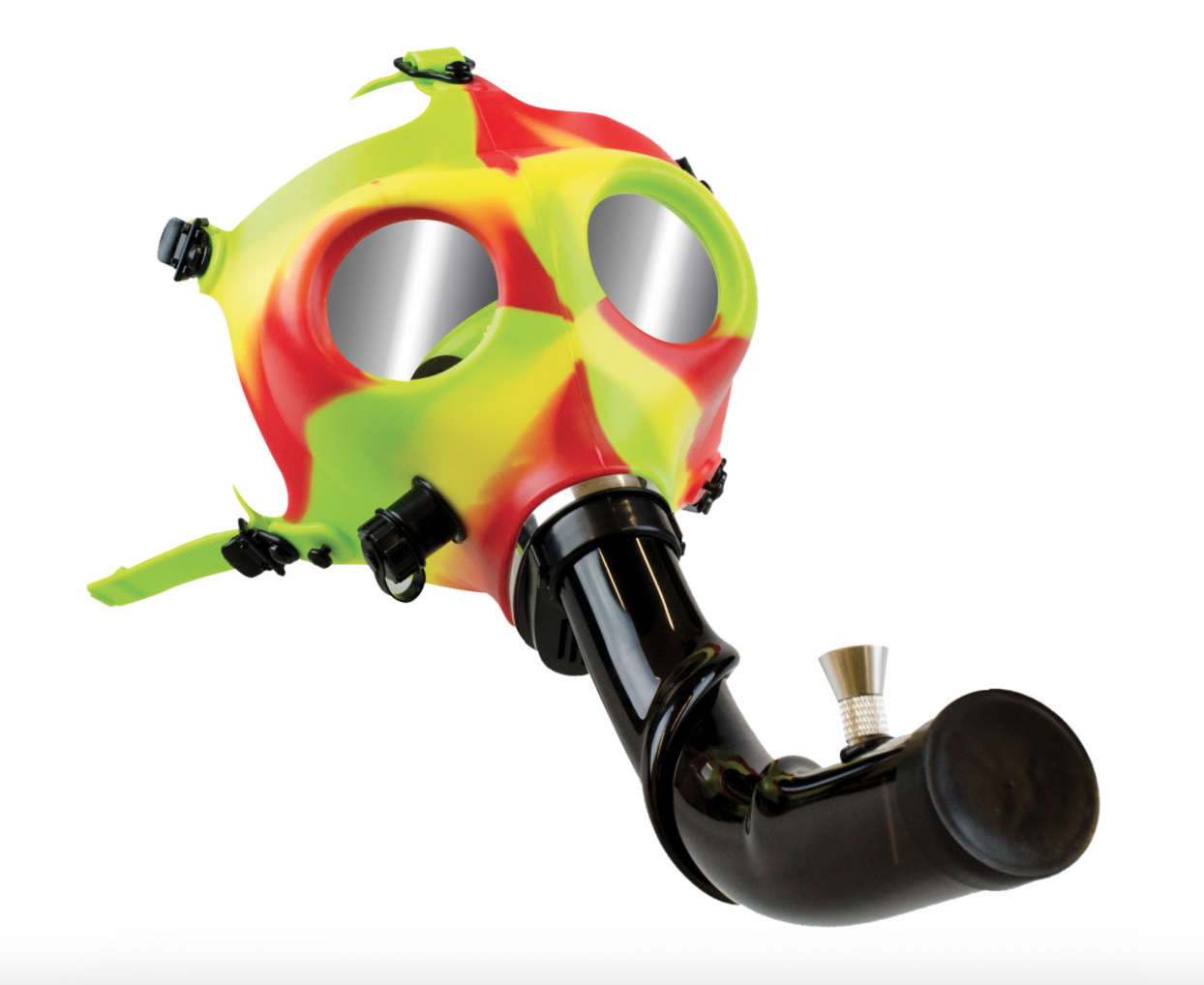 LIT-Gas Mask w/Curved Acrylic Steam Roller RASTA