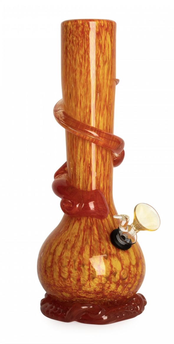 10” RETRO GLASS-Patras Water Pipe w/wrap BLUE