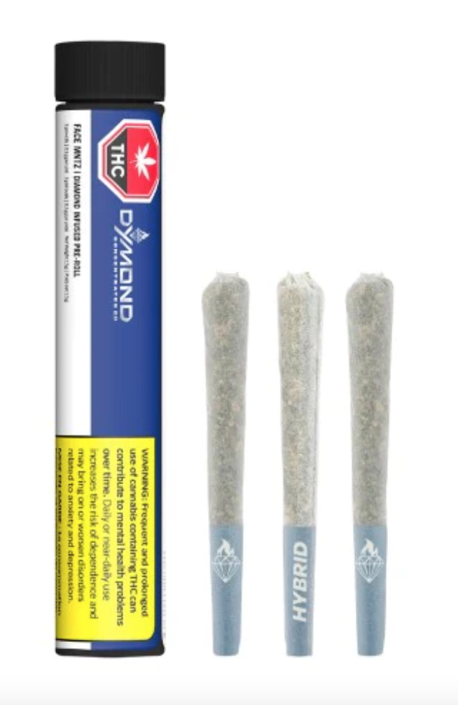 1.5g DYMOND-Face Mntz (Mint Face Off) Diamond Infused PR 3x.5g