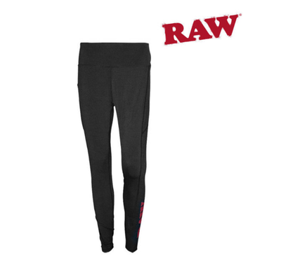 RAW CLOTHING-Ladies Black Leggings