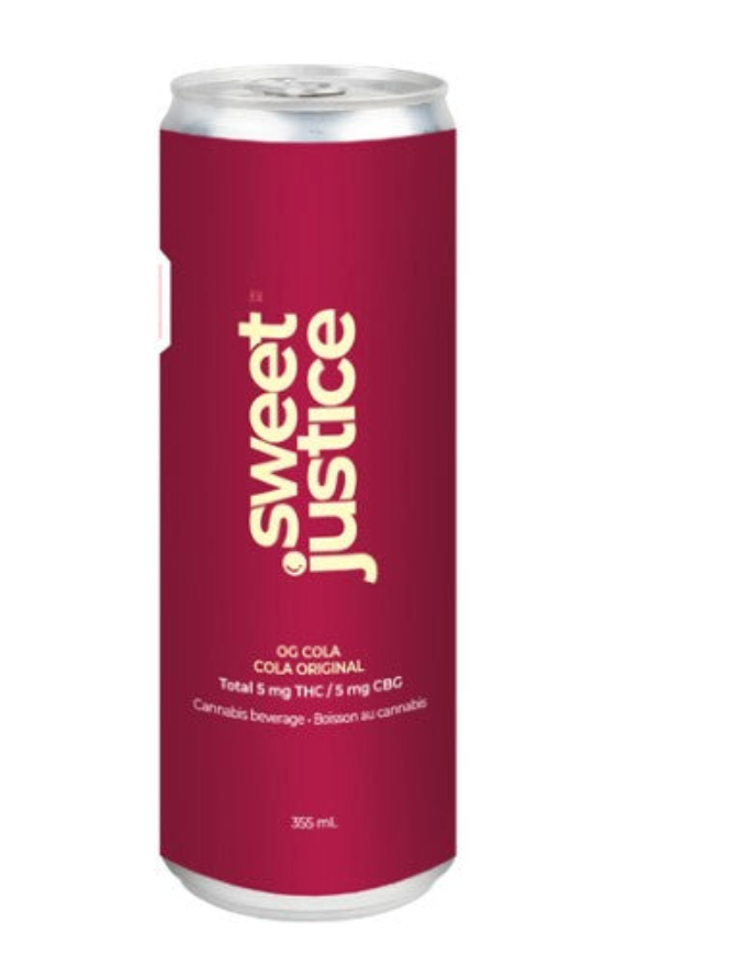 355ml SWEET JUSTICE-OG Cola 5 THC &amp; 5 CBD