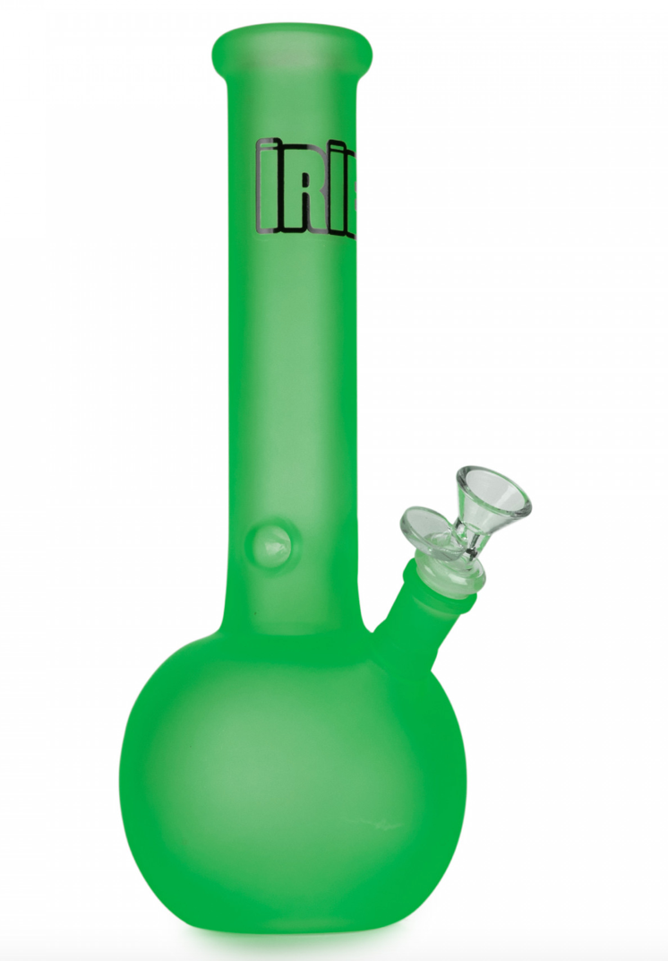 12&quot; IRIE-Frosted Bubble Bong GREEN