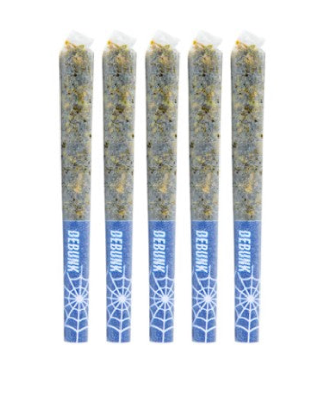 2.5g DEBUNK-Blue Widow Crushed Diamond Infused PR 5x.5g
