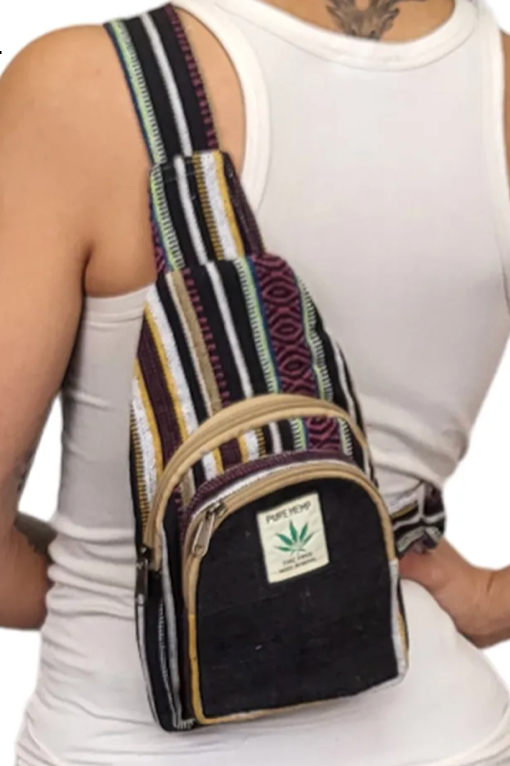 SALMO CANNABIS-Ganja Small Crossbody Backpack