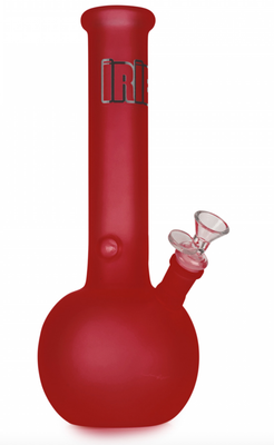 12&quot; IRIE-Frosted Bubble Bong RED