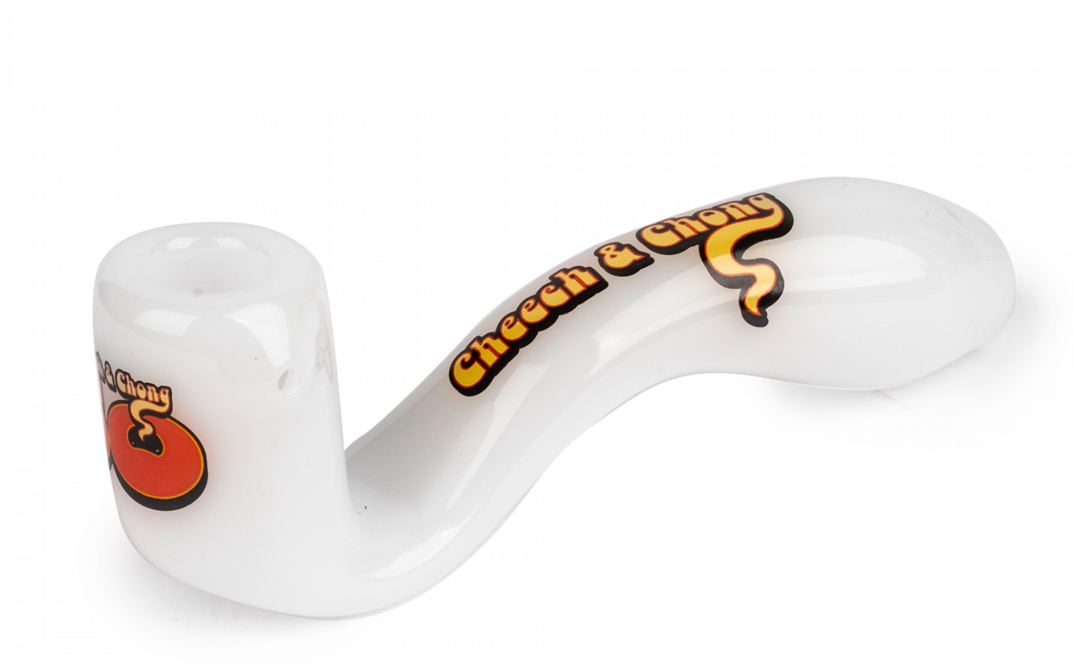 5” CHEECH &amp; CHONG-Commemorative 50th Anniversary Sherlock Pipe in Collectible Tin