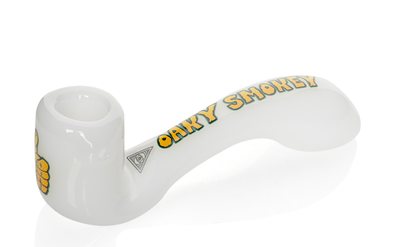 5.5” RED EYE GLASS-Sherlock Hand Pipe VARIOUS COLOURS
