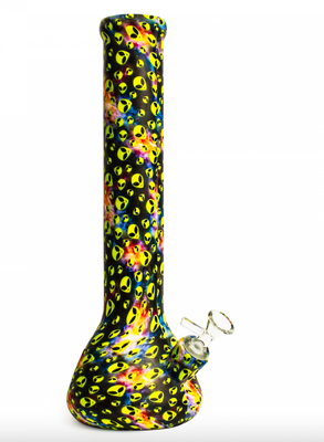 13.5” LIT-Silicone Alien Beaker Bong w/Glass Downstem &amp; Bowl