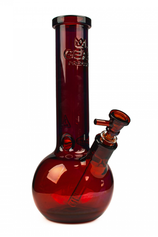 15” GEAR PREMIUM-7mm Bubble Bong w/Debossed Logo AMBER