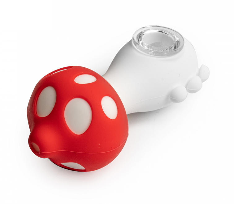 4&quot; LIT-Silicone Mushroom Pipe