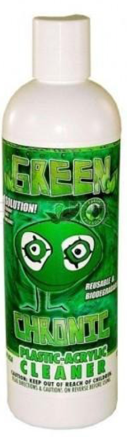 GREEN CHRONIC-Glass, Plastic &amp; Acrylic Bong Cleaner 12oz