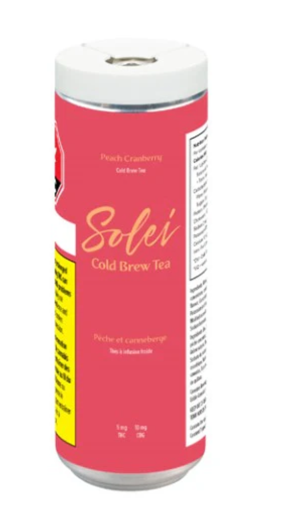 355ml SOLEI-Peach Cranberry Cold Brew Tea