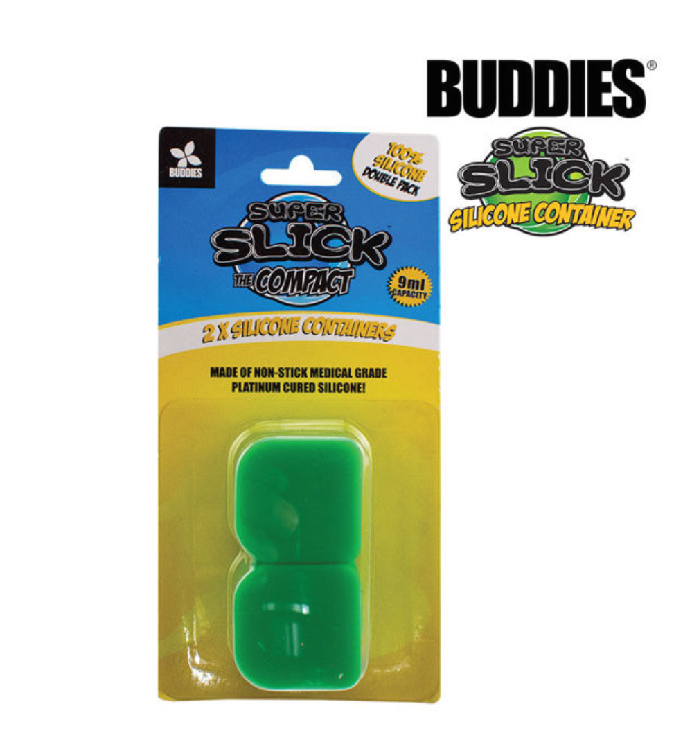 BUDDIES-Slick 9ml Compact Silicone Containers 2/pack