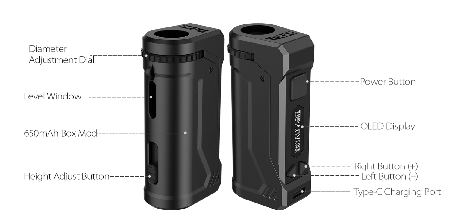 YOCAN-Uni Pro 510 Digital Vape Battery