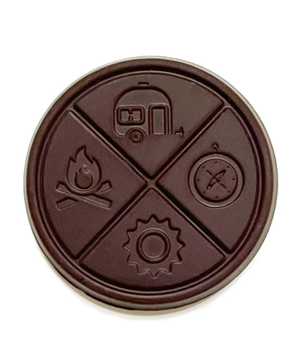 5.5g HAZY CAMPER-Wild Raspberry THC Organic Dark Chocolate