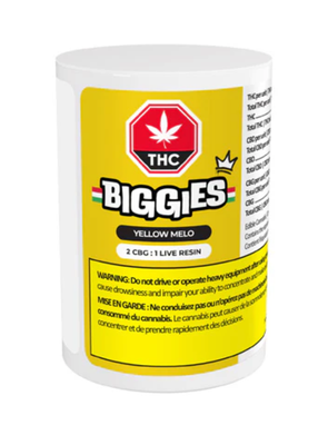 24g BIGGIES BY EVEN-Yellow Melo 2:1 CBG Live Resin Gummies 4/pack