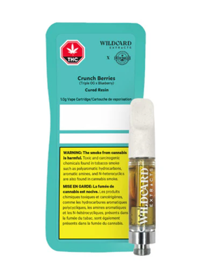 1g SWEETGRASS ORGANIC x WILDCARD-Crunch Berries Cured Resin Vape Cartridge