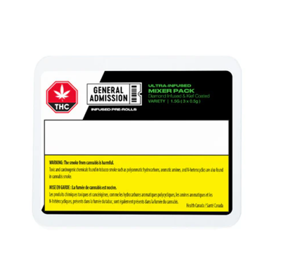 1.5g GENERAL ADMISSION-Mixer Pack Diamond Infused PR 3x.5g