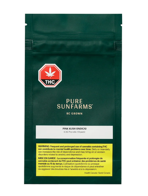 3g PURE SUNFARMS-Pink Kush PR 10x.3g